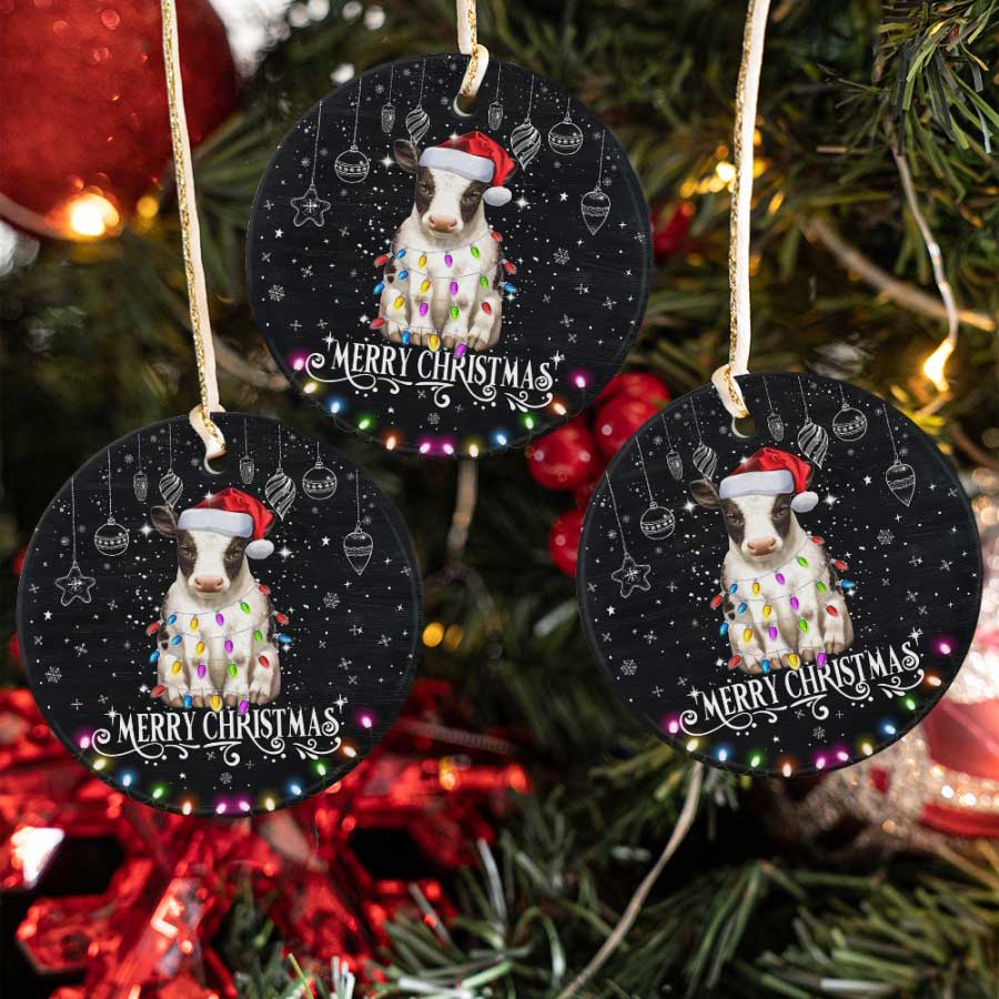 Merry-Christmas-Baby-Cow-Ceramic-Ornament-1