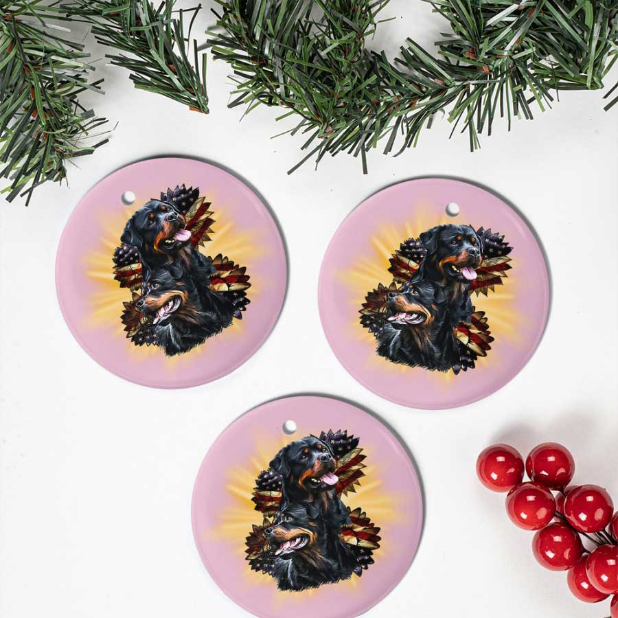 Sunflower-Rottweiler-Usa-Dog-Lover-Gfits-Ceramic-Ornament-1