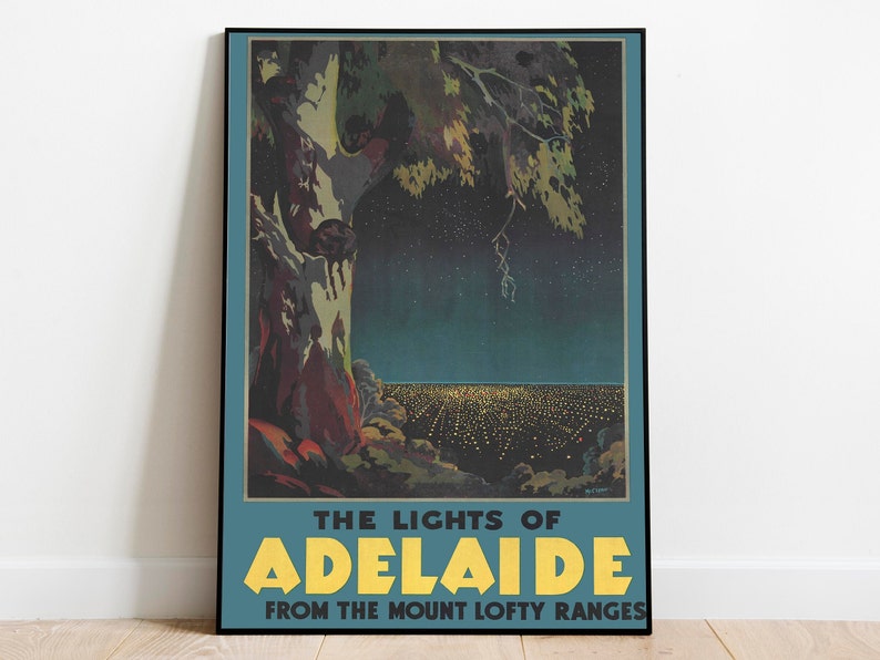 Adelaide-Wall-Art-Print-Vintage-Poster-Art-Australia-Travel-Print-Canvas-Print-Wall-Art Adelaide Wall Art Print Vintage Poster Art Australia Travel Print Canvas Print Wall Art