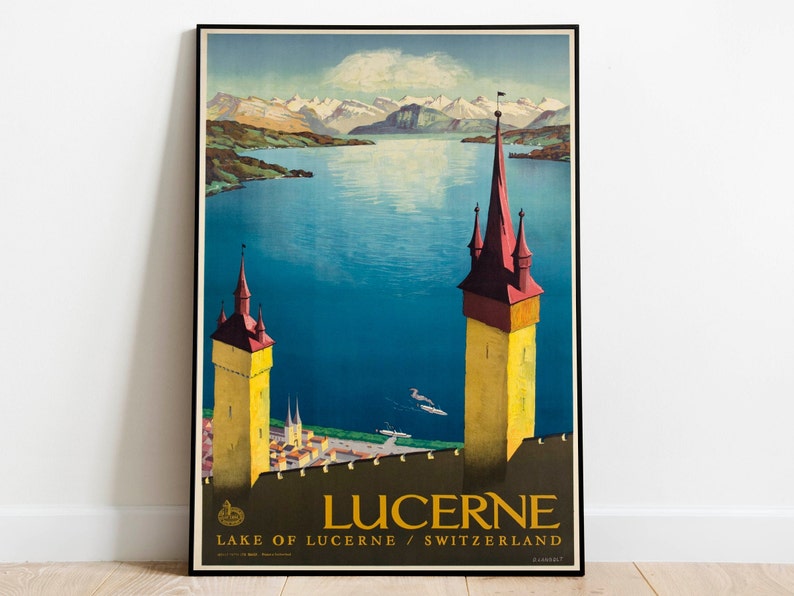 Lucerne-Travel-Poster-Vintage-Travel-Print-Switzerland-Wall-Art-Print-Canvas-Print-Wall-Decor-Hanger-Framed-Print Lucerne Travel Poster Vintage Travel Print Switzerland Wall Art Print Canvas Print Wall Decor Hanger Framed Print