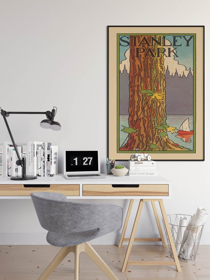 Stanley-Park-Art-Print-for-Wall-Decor-Framed-Wall-Print-Canvas-Print-Wall-Art-Vancouver-Vintage-Travel-Poster-Wall-Poster-1