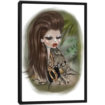 Dior - Black Framed Canvas