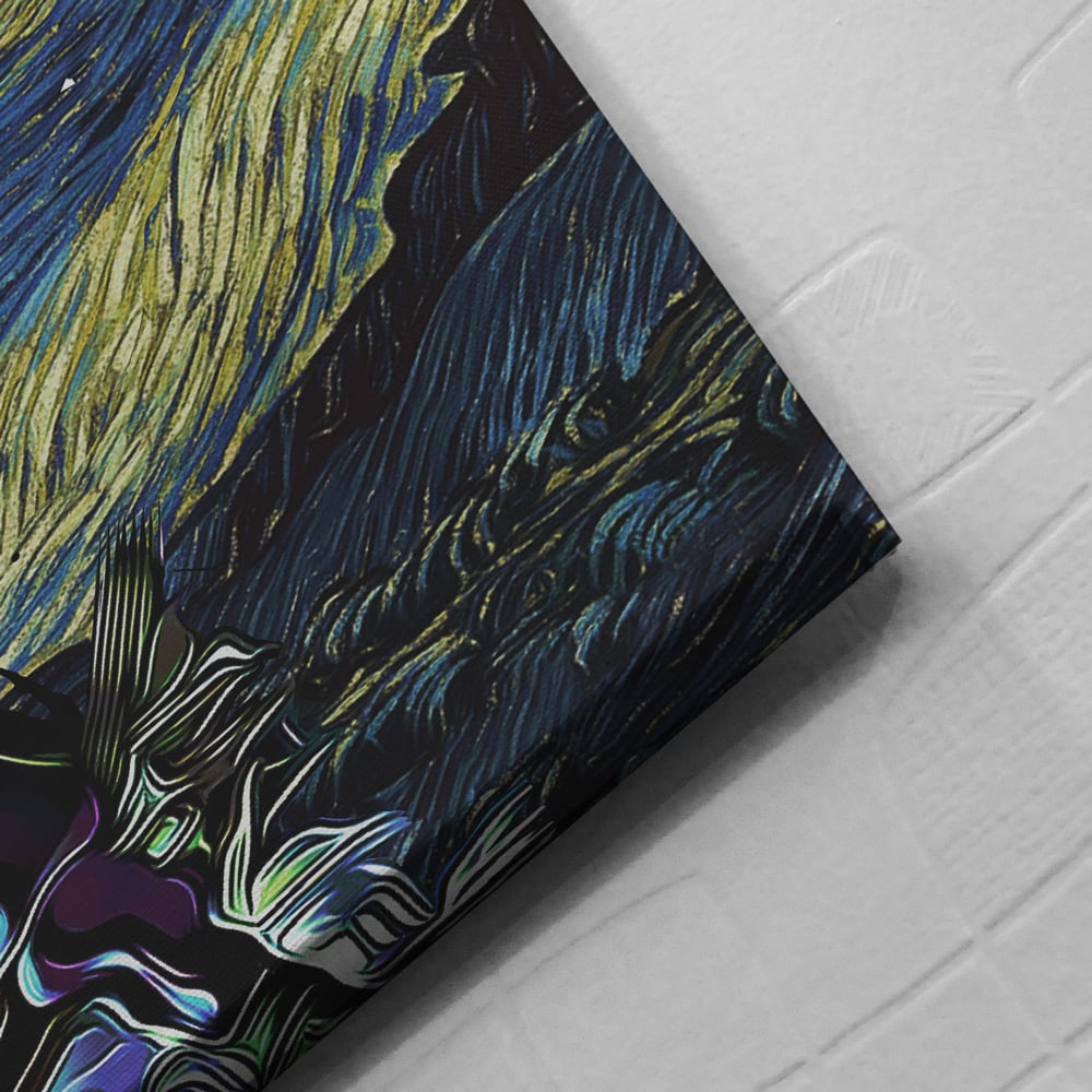 Final-Fantasy-7-Starry-Night-Midgar-Canvas-Poster-Print-Wall-Art-Decor-4