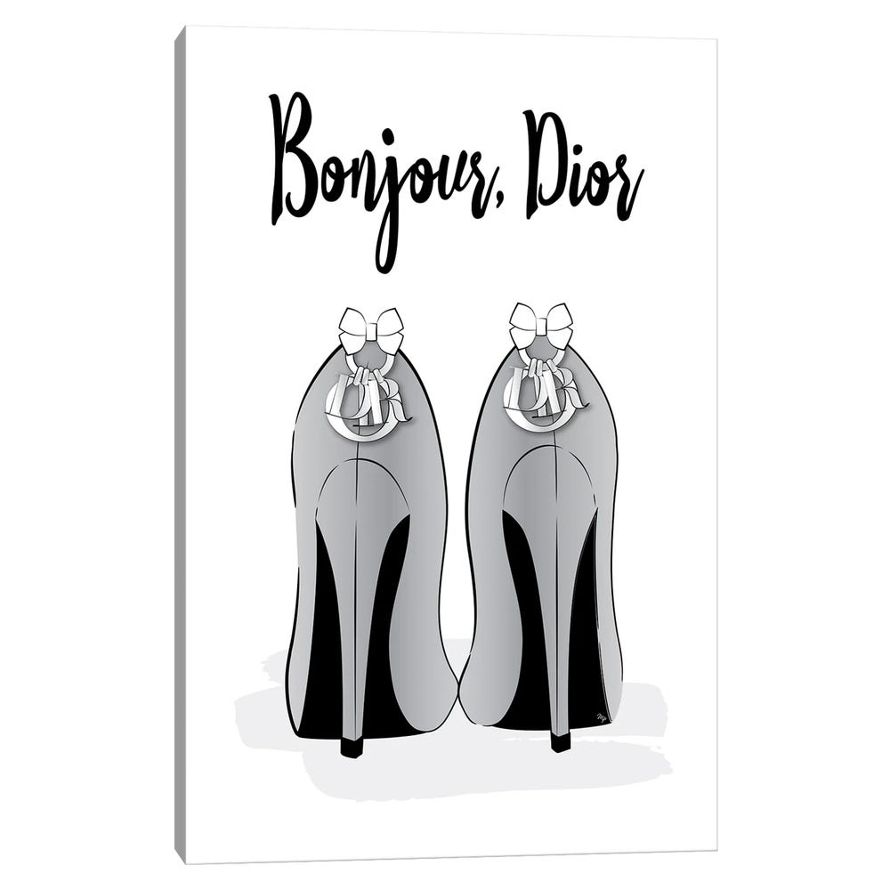 Hello-Dior-Black-Framed-Canvas-Stretched-Wrapped-Canvas-Print-Wall-Art-Decor-1 Stretched Wrapped Canvas Print