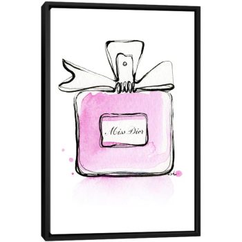 Miss Dior - Black Framed Canvas