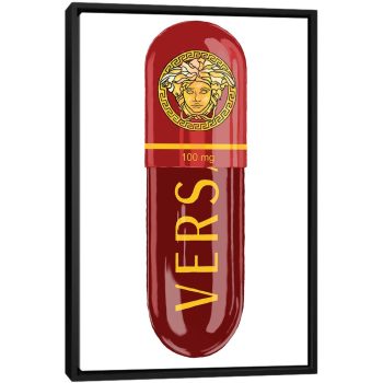 Versace Eros Flame 100MG - Black Framed Canvas