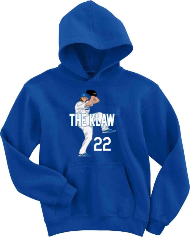 Clayton-Kershaw-Los-Angeles-Dodgers-Klaw-Hooded-Sweatshirt-Hoodie Clayton Kershaw Los Angeles Dodgers "Klaw" Hooded Sweatshirt Hoodie