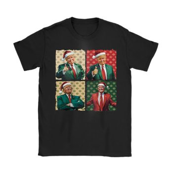 Boho Christmas Trump Happy Holidays Merry Vibes Dsquared2 Unisex T-Shirt Cotton Tee TAT21968
