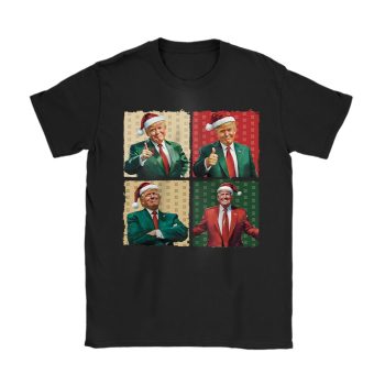 Boho Christmas Trump Happy Holidays Merry Vibes Givenchy Unisex T-Shirt Cotton Tee TAT21971