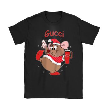 Disney Cute Gus Looking Like A Snack Christmas Gucci Unisex T-Shirt Cotton Tee TAT22042