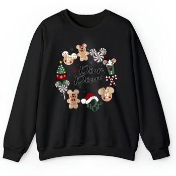 Disney Tis The Season Christmas Mickey And Minnie Dior Unisex Sweatshirt TAS22052