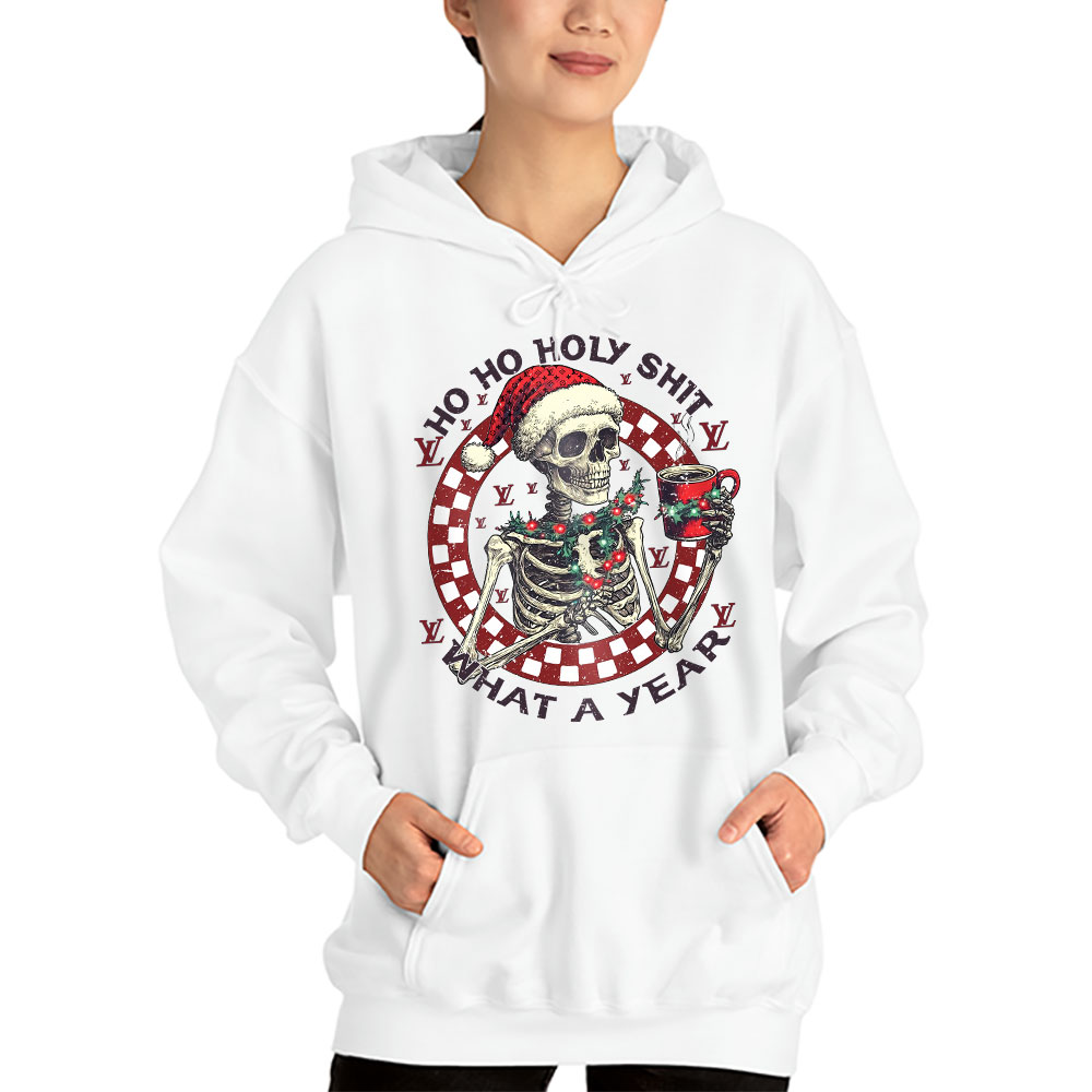 Ho-Ho-Holy-Shit-What-A-Year-Christmas-Louis-Vuitton-Unisex-Hoodie-TAH22097-1