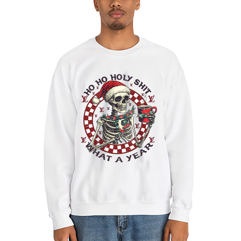 Ho-Ho-Holy-Shit-What-A-Year-Christmas-Louis-Vuitton-Unisex-Sweatshirt-TAS22097-1
