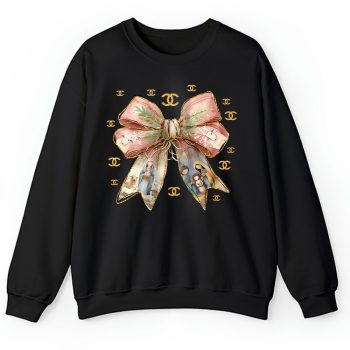 Jesus Christmas Coquette Bow Chanel Unisex Sweatshirt TAS22098