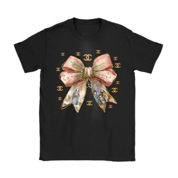 Jesus Christmas Coquette Bow Chanel Unisex T-Shirt Cotton Tee TAT22098