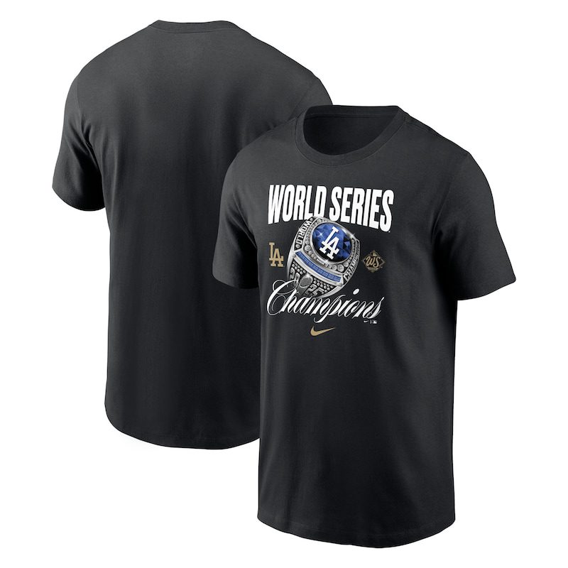 Los-Angeles-Dodgers-Nike-2025-World-Series-Champions-Ring-T-Shirt-Black Los Angeles Dodgers Nike 2025 World Series Champions Ring T-Shirt - Black