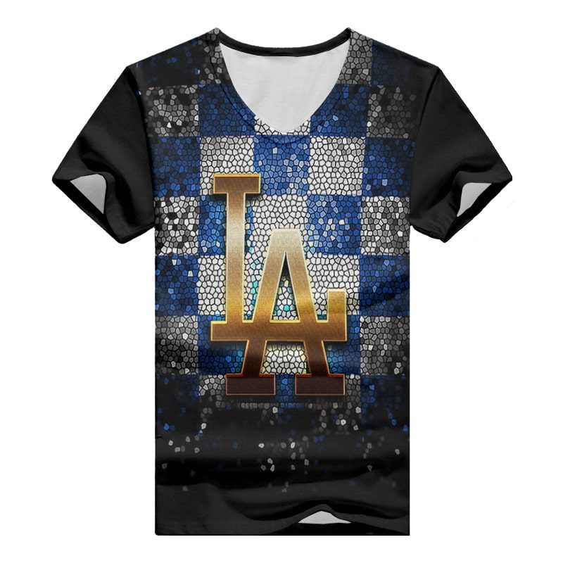 Los-Angeles-Dodgers-V-neck-Women-T-shirt-VNT1270-1